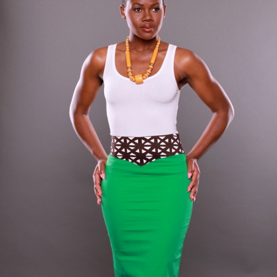 54 Kingdoms Afrikana Delight Skirt Green I