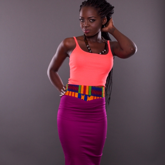 54 Kingdoms Afrikana Delight Skirt Magenta