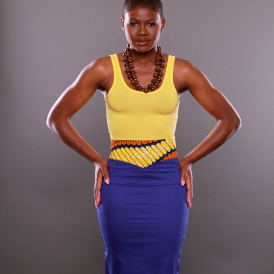 54 Kingdoms Afrikana Delight Skirt Blue