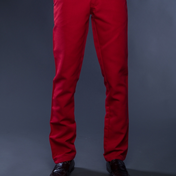 Tilbury Men's Red Colored Pants