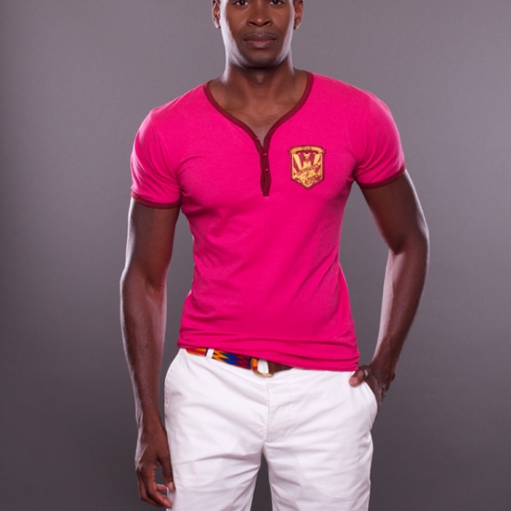 University of Afrika (UoA) Men's Henley Pink