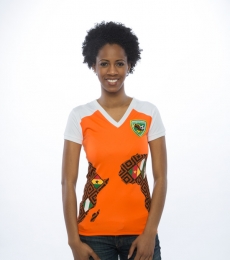 54 Kingdoms Score For Unity (SFU) Women's Tee White-Orange