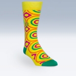 Caribbean Patterned Socks - Coptic Soles