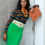 54 Kingdoms Afrikana Delight Skirt Green II