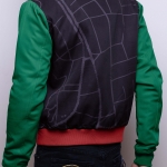 54 Kingdoms Forward Ever, Backward Never Men's Bomber Jacket - Green - Back View