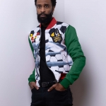 54 Kingdoms Forward Ever, Backward Never Men's Bomber Jacket - Green - Lifestyle View