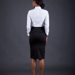 54 Kingdoms Maasai Women Pencil Skirt Black