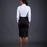 54 Kingdoms Maasai Women Pencil Skirt Black