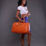 54 Kingdoms Sankofa Travel Bag Orange