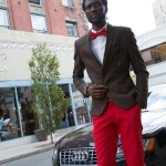 Tilbury Men's Red Colored Pants Lifestyle