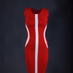 54 Kingdoms Maasai Women Midi Dress Red