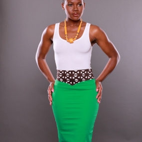54 Kingdoms Afrikana Delight Skirt Green I