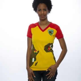 54 Kingdoms Score For Unity (SFU) Women's Tee Red-Yellow