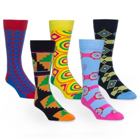 Coptic Soles - Mens Colorful Socks with a storyline