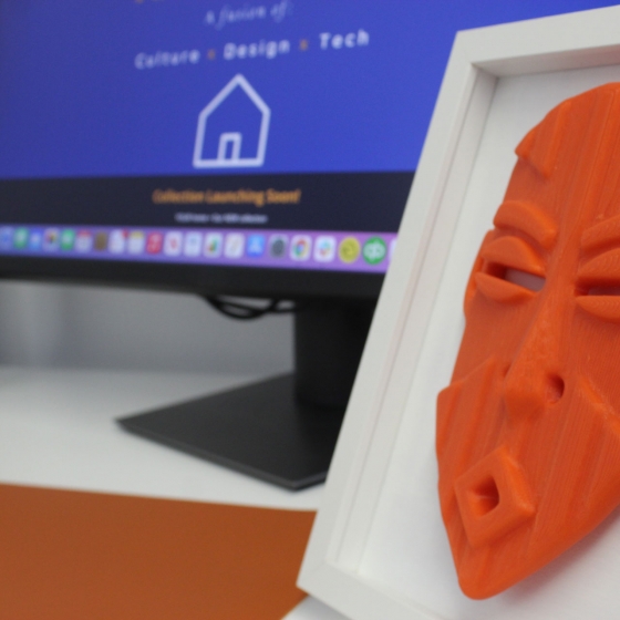 54 Kingdoms 3D Ancestor Mask Egun Orange