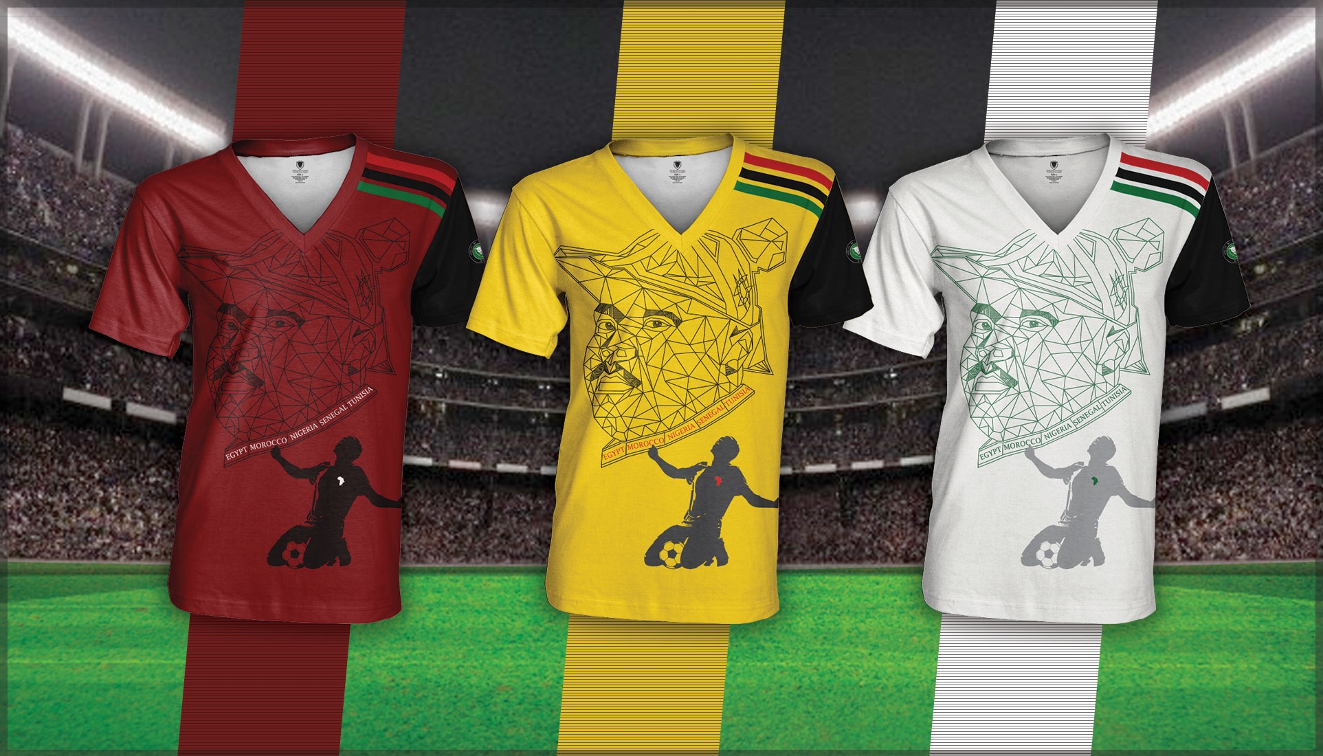 54 Kingdoms Goal 54 (G54) Marcus Garvey Inspired Soccer Jersey Trips